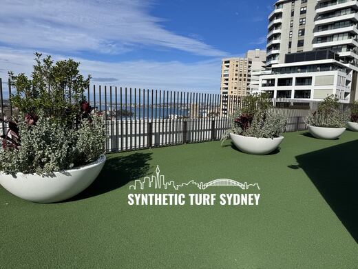 Synthetic turf installed on a commercial or strata property
