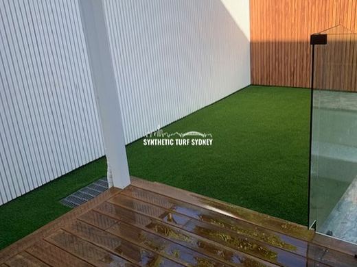 A small synthetic turf installation