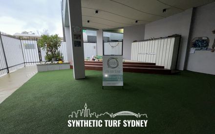 Indoor commercial fitout, laid in STS Commercial synthetic turf