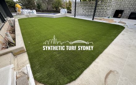 Lawn under pergola frame, laid in Collaroy 40mm synthetic turf