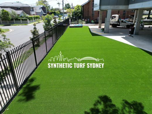 Playground with play equipment, laid in Collaroy 40mm synthetic turf