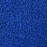Royal Blue coloured synthetic turf, close up of the pile