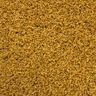 Yellow coloured synthetic turf, close up of the pile