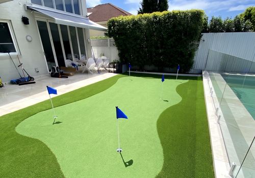 STS Putting Turf laid on a Synthetic Turf Sydney installation